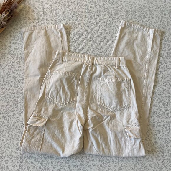 Stradivarius STR Straight Leg Cargo Pants Size 4 - Picture 4 of 7